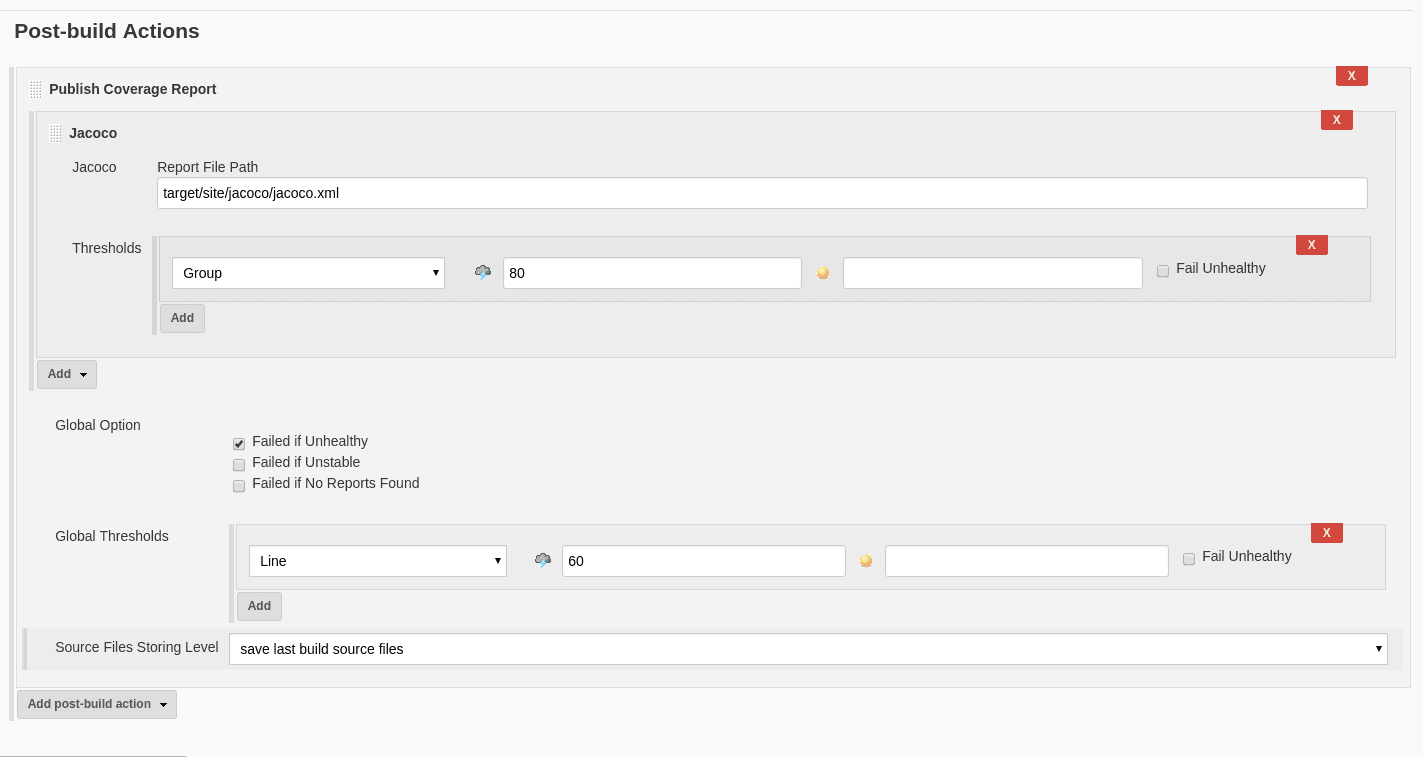 thresholds config