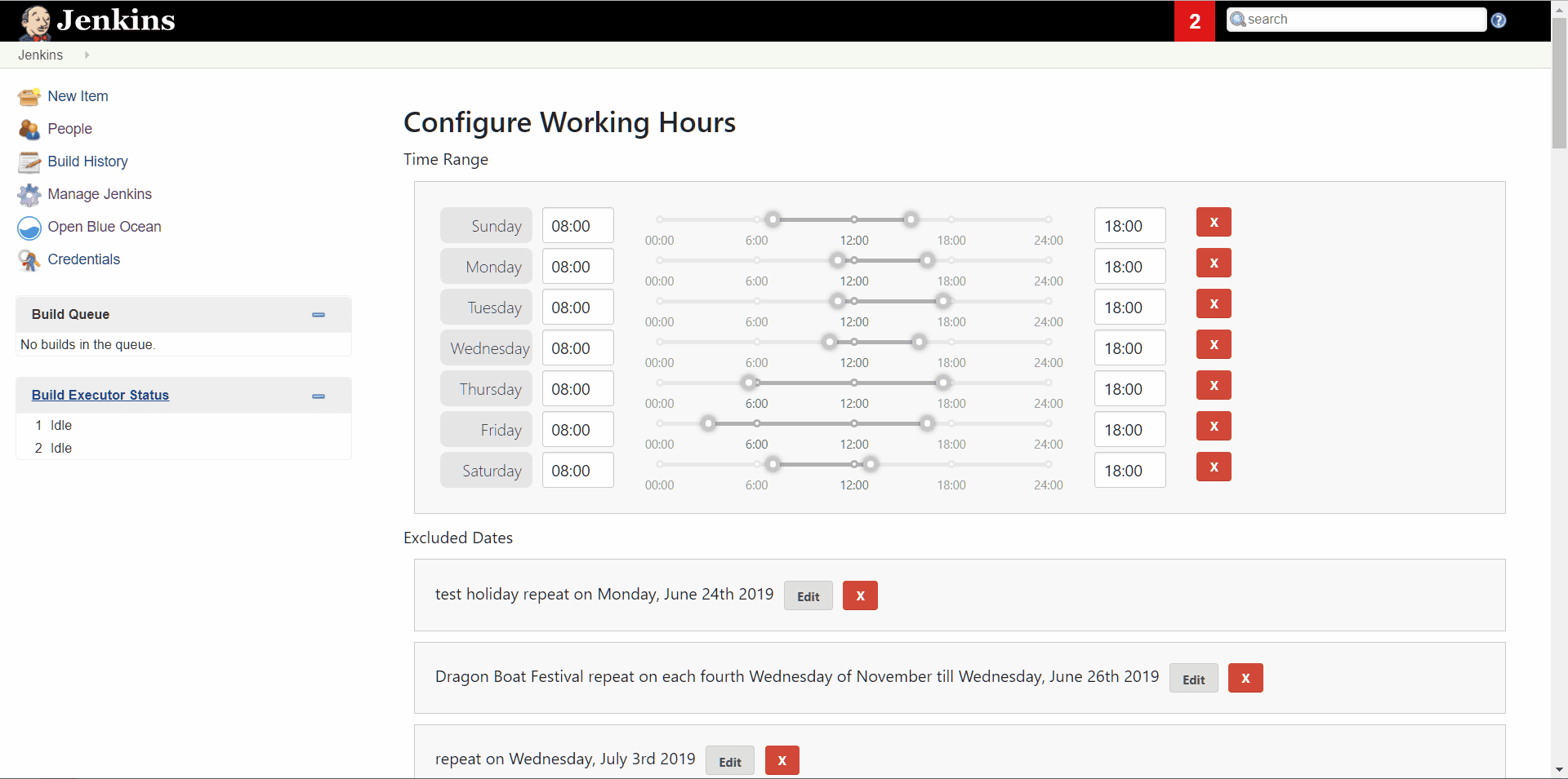 Time Ranges Example